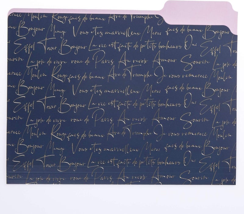 Graphique Parisian Traditional File Folder Set – Each Folder Measures 11.75"" x 9.5"", Set Includes 9 Folders with 3 Unique Designs, Durable Triple-Scored Coated Cardstock (FIF055) - Image 2